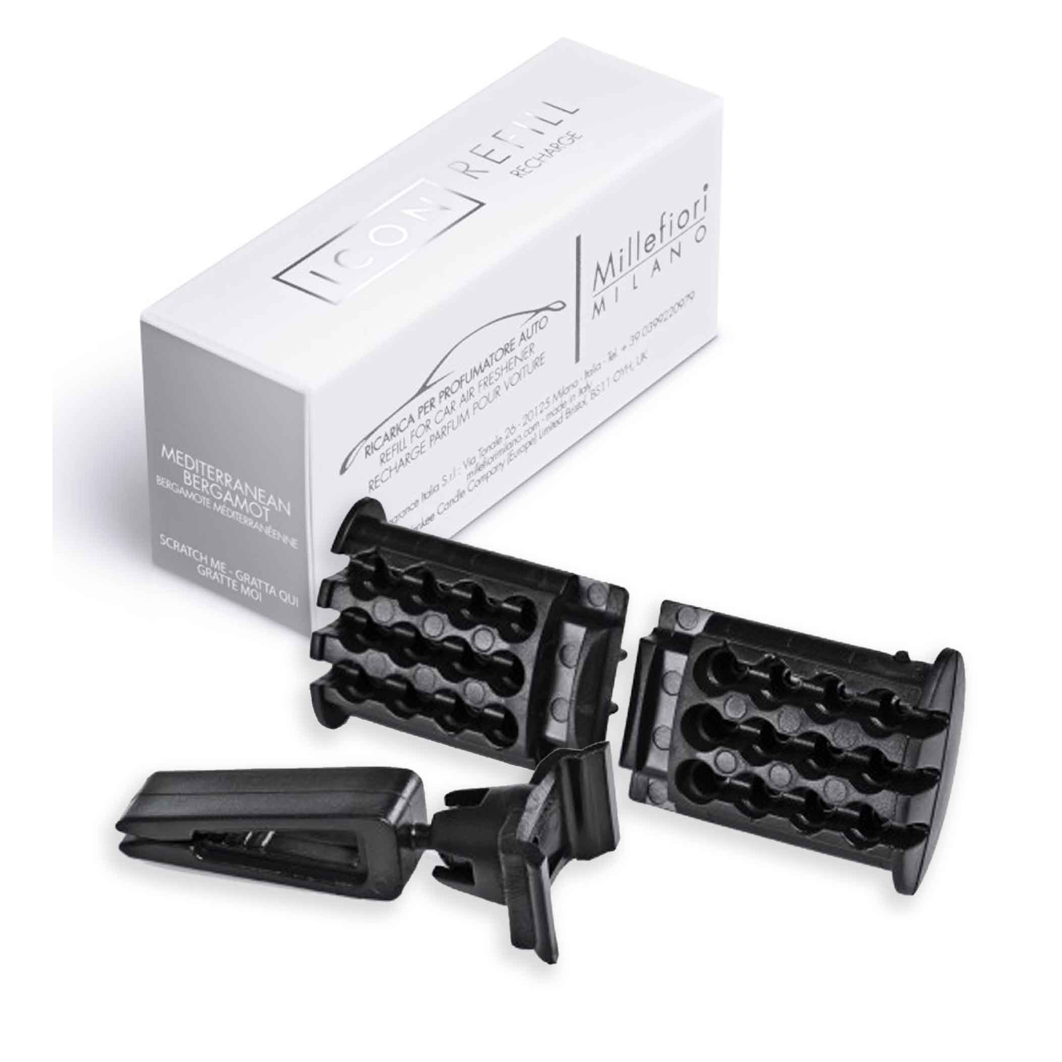 Millefiori Icon Mediterranean Bergamot Car Air Freshener Refill